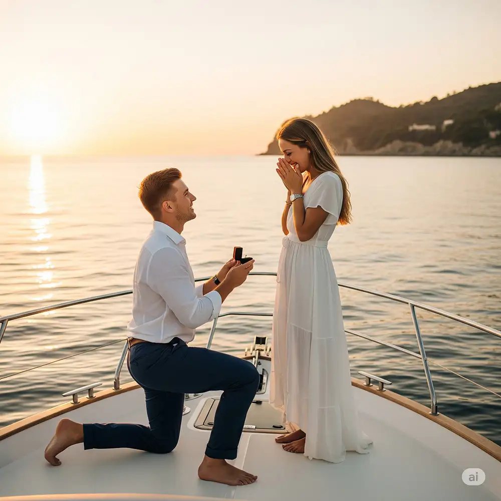 Teknede Evlilik Teklifi